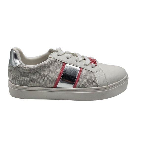 Michael Kors Poppy‎ Embellished Logo Stripe  Womens Sneakers Shoes Size 5 - Picture 1 of 9
